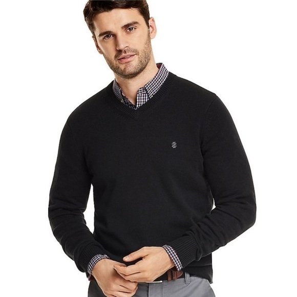 Izod Other - Izod Ribbed Knit V Neck Pullover Sweater Medium NWT